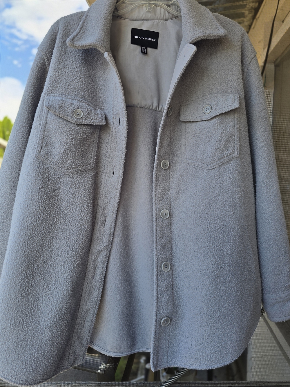 Hilary Radley Light Blue/Gray Shacket